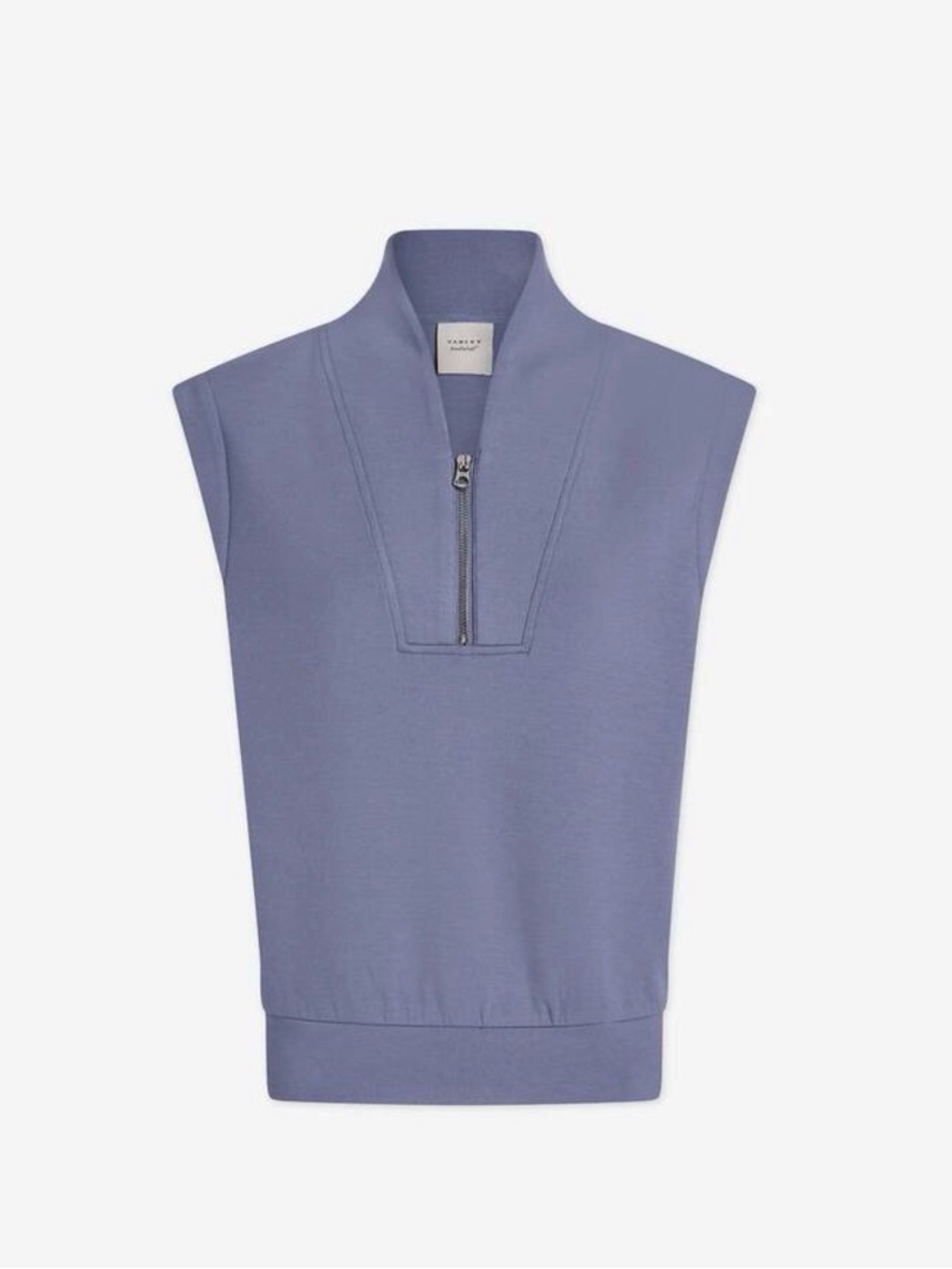 Varley Double Soft Loretta Half Zip Sleeveless Tank Blue